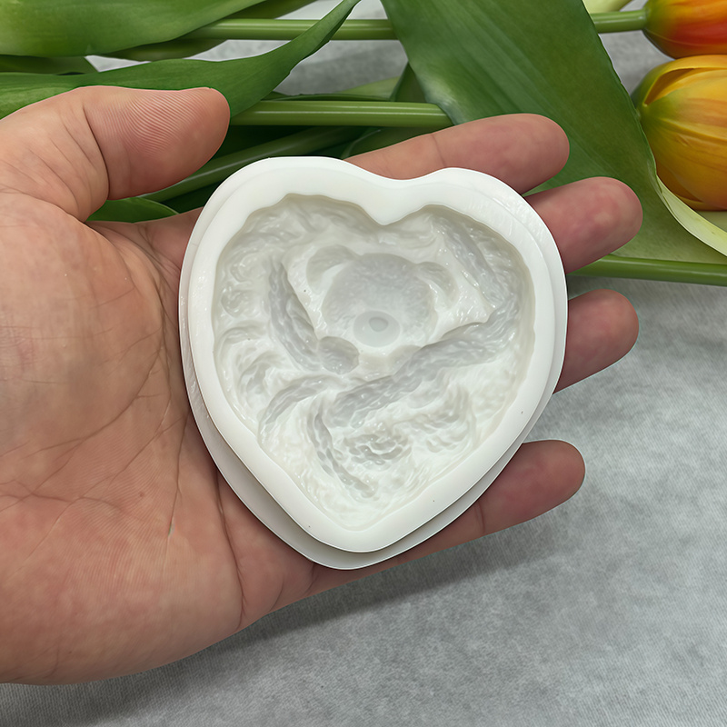 TEMU 1pc Cartoon Sweater Teddy Bear Resin Silicone Mold, Animal Shaping, Handmade Mold, Handicraft Casting Mold