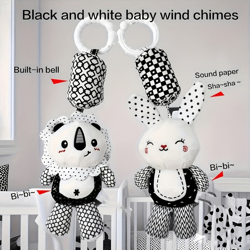Baby Wind Chime Stroller Toy with Cute Animal Design