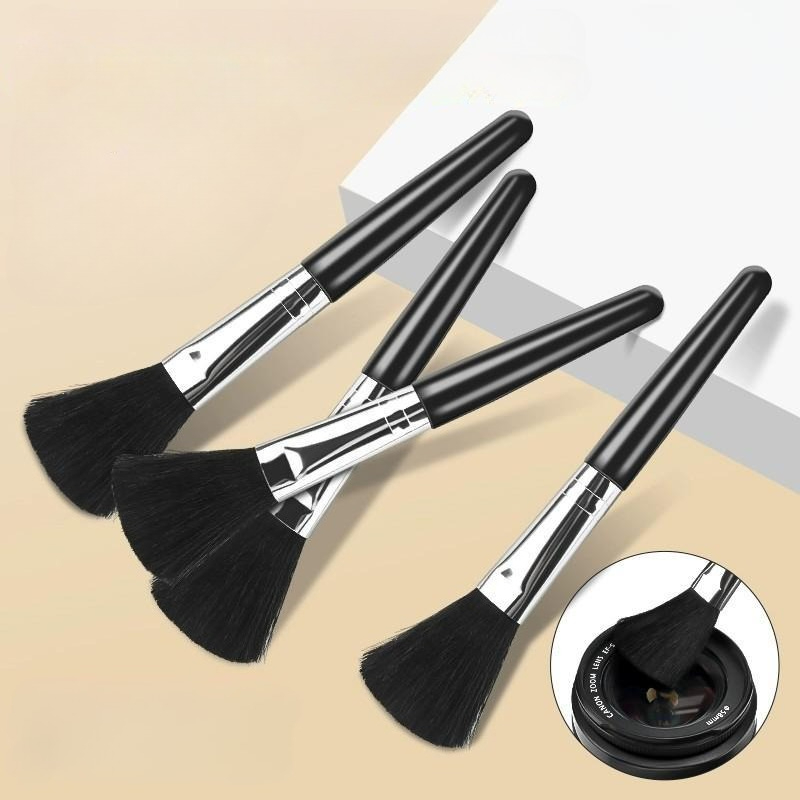 TEMU 4pcs Anti-static Dust Brush, Super Soft Makeup & Lens Cleaning Brush, Gentle For Surfaces, For Camera, Eyeglasses, Keyboard, Collectibles