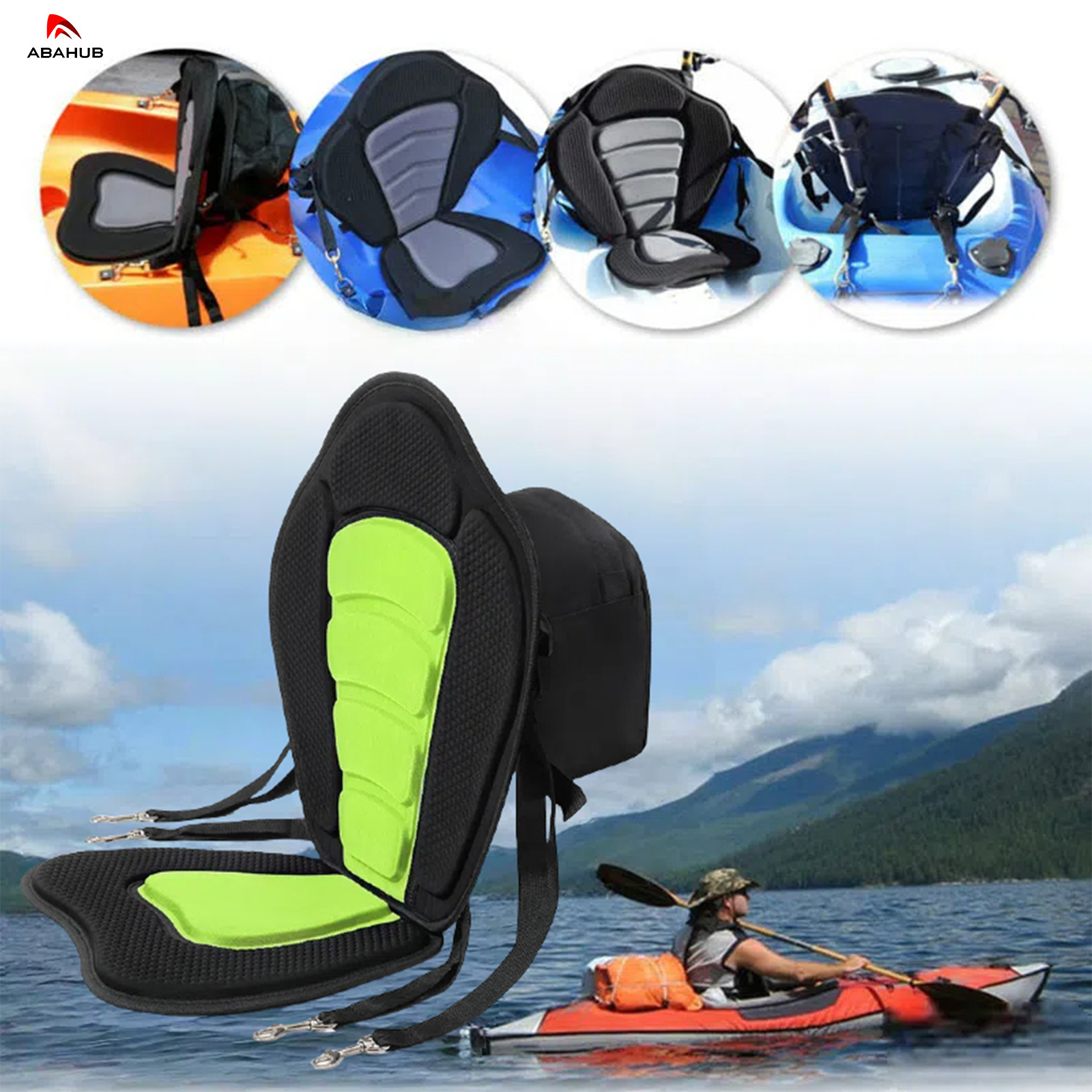 SereneLife Paddleboard Seat - Detachable UniversaL BAdjustable Seat, With Straps And Hooks, Form-Fitting Design For All Body Sizes, Kayak Compatibility, Suitable For Rowing Boat And Fishing Boat