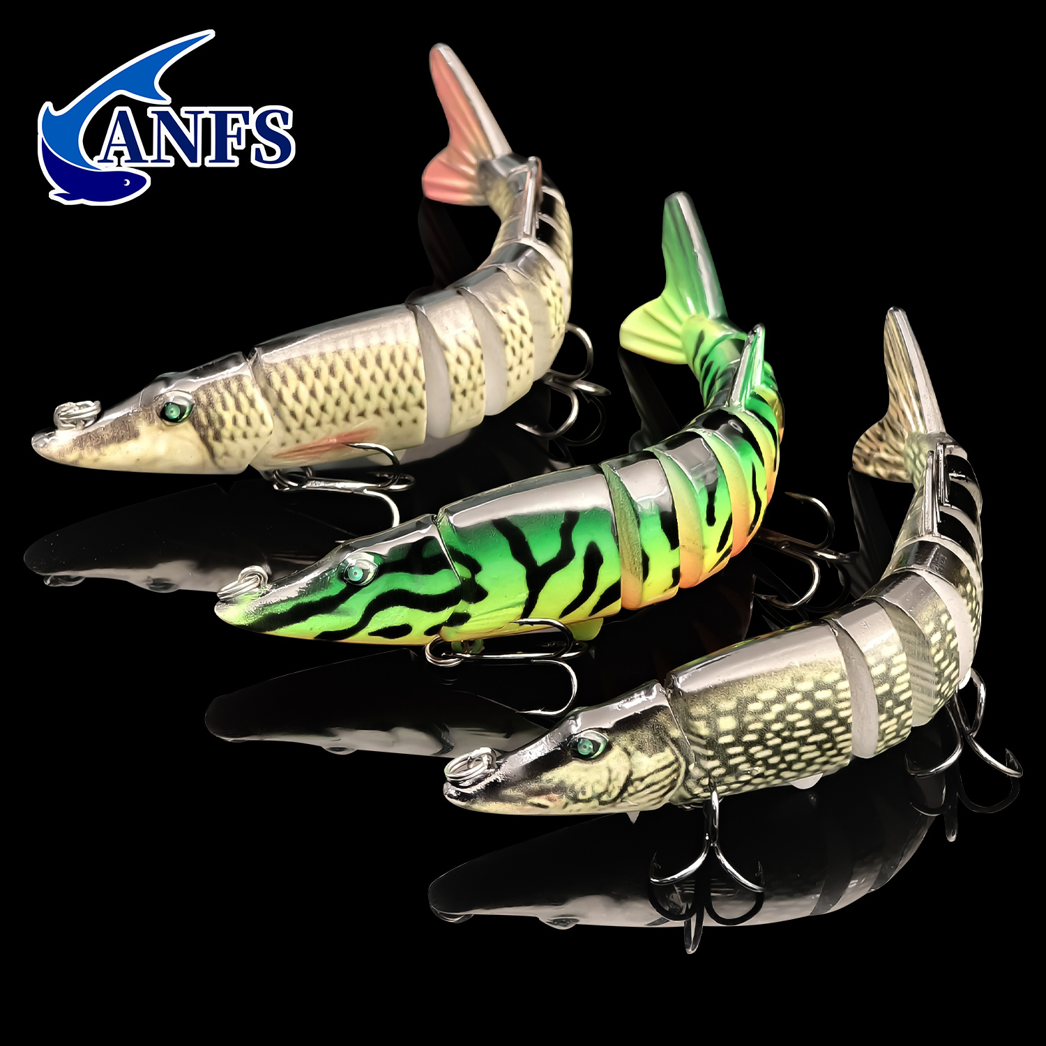 

Anfs 1pc/3pcs Swimbaits Lures For Bass Trout Sinking Swimming Lures