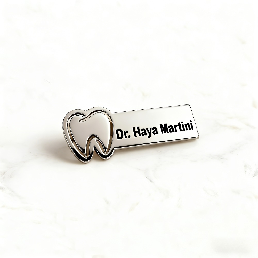 TEMU Name Brooch, Exquisite, Elegant, Stylish And Personalized, A Name Brooch Gift For Who Are Dentists, A Versatile Everyday Brooch