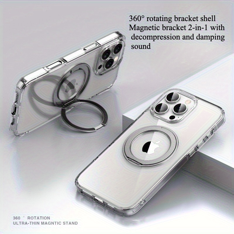 Phone Case - 360-degree Rotating Magnetic Phone Case Effortless Landscape And Portrait Support Compatible With Iphone 13, 14, 15, 16, 17, Pro, Pro Max, And 17 Air