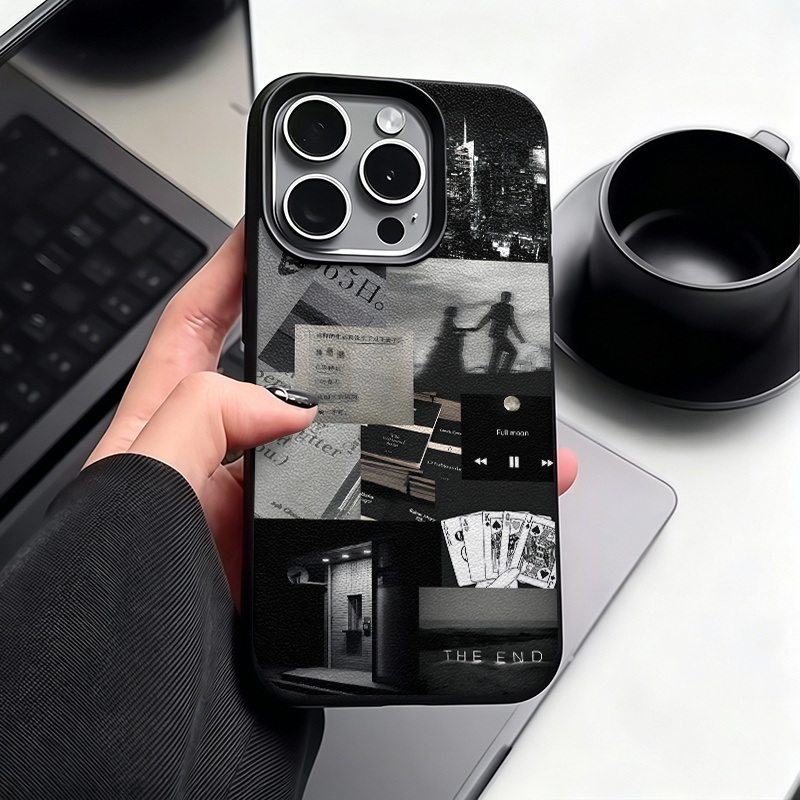 Image of Phone Case: Silhouette Collage Case, Fits Iphone 11 12 13 17 Pro Max. Soft Bumper, Large Lens, Raised Edges, Anti-slip Grip. A Perfect Gift For Family, &