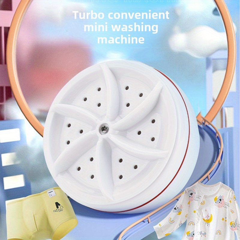 TEMU Travel Usb Washer Portable Mini Ultrasonic Washer Forturbo Washing Machine High Power Underwear Socks Business