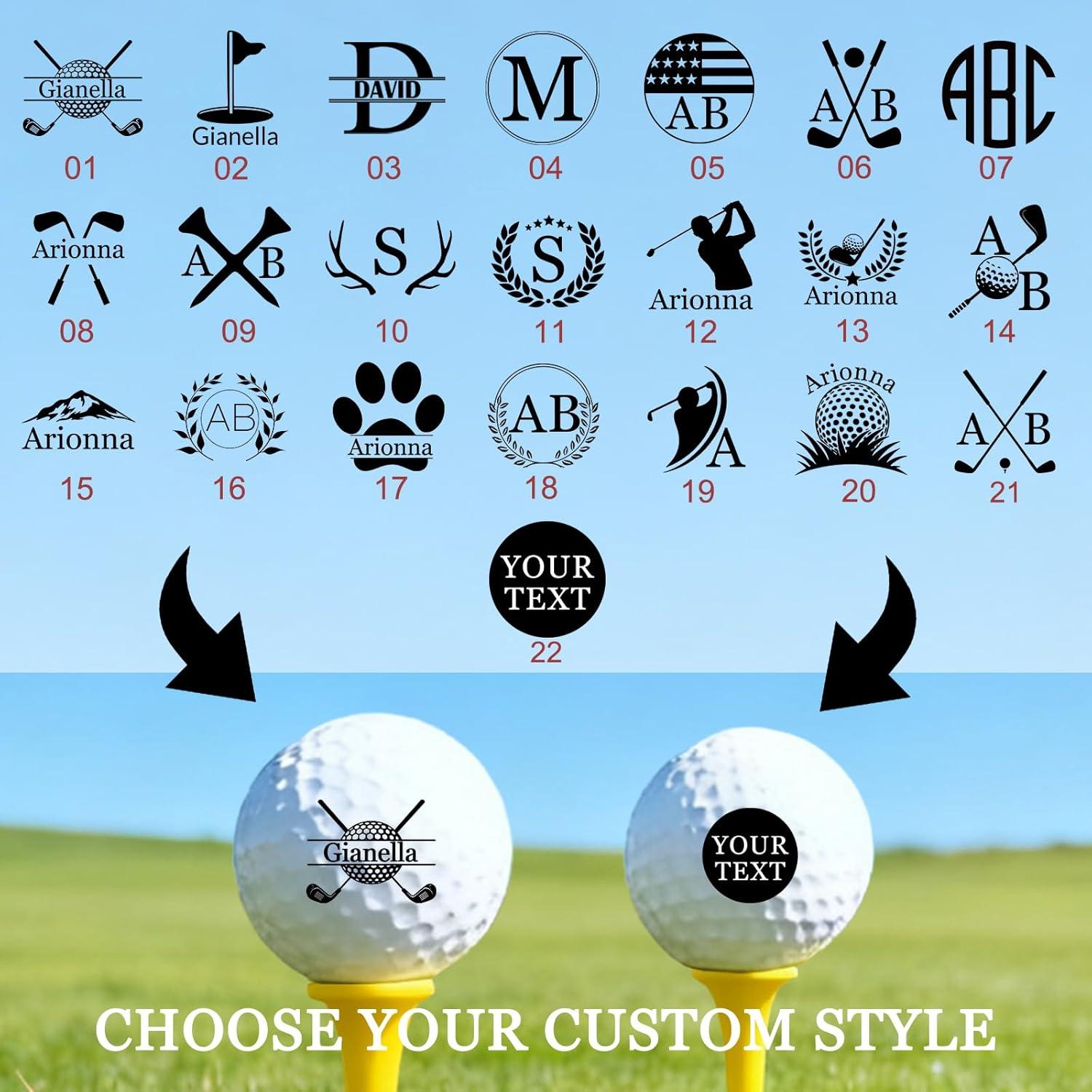 TEMU Custom Golf Ball Stamp With Logo – Personalized Club And Team Marking Tool – Reusable Golf Stamp For Tournaments, Leagues, And