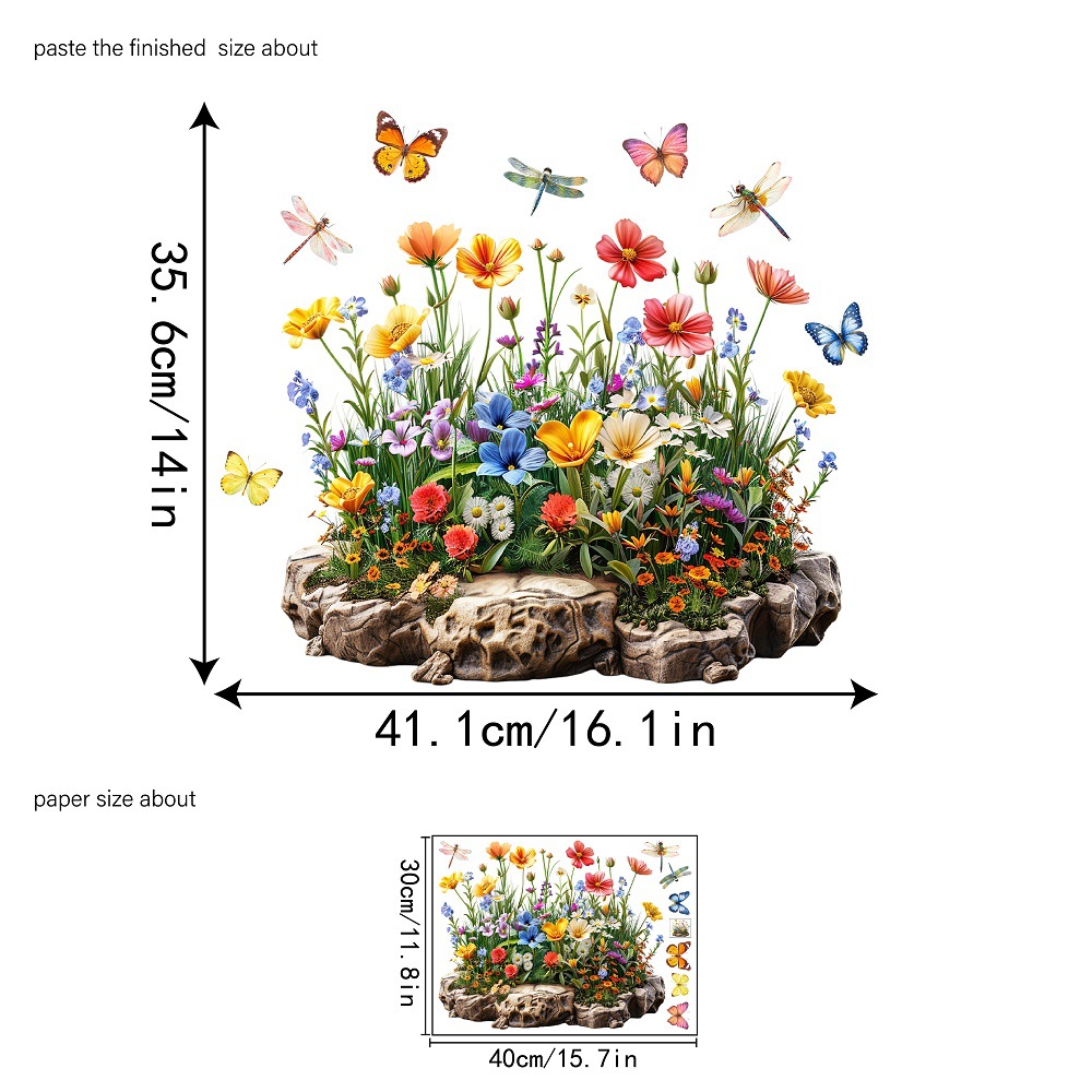 1pc Self-adhesive Removable Window & Wall Film With & Dragonfly Glass Stickers - Pvc Panels Suitable For Valentine's Day, Easter, Spring, Summer Decor - & Stick Application, Residue-free Removal