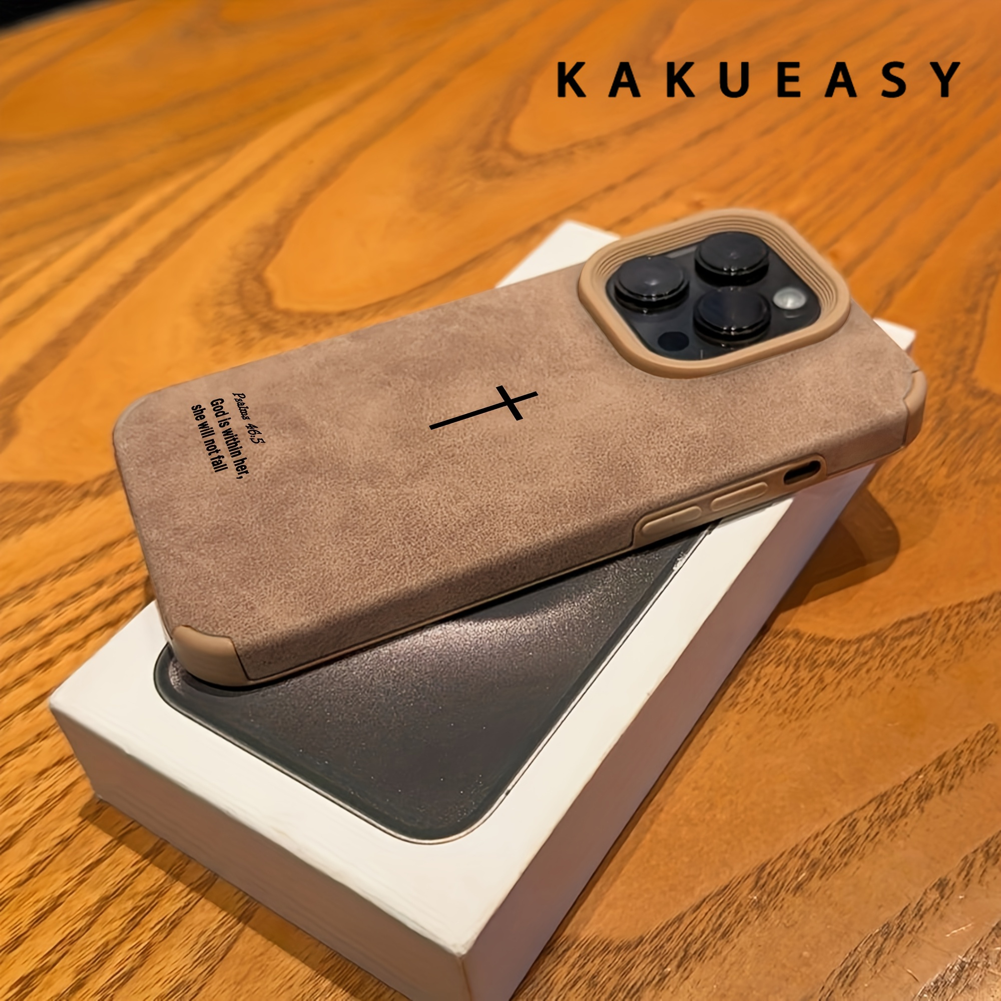 Simple Elements Are Suitable for Iphone 16 Pro Max, 16, 15 Pro, 14 Plus, 13, 12 Pro, 11 Pro Max, X, And XS Max Phone Cases. They Feature a Synthetic Leather Texture, Shock-Absorbing, Scratch-Resistant, Creative, Stylish, Lightweight, High-Quality, Anti-Slip, And Fingerprint-Resistant Soft - Image 5