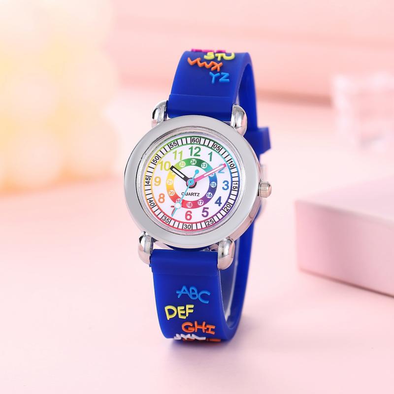 Image of New ' Watch With Soft Silicone Colorful Alphabet Strap, Colorful Ring Digital Watch, Hot Cross-border Style For Boys And Girls