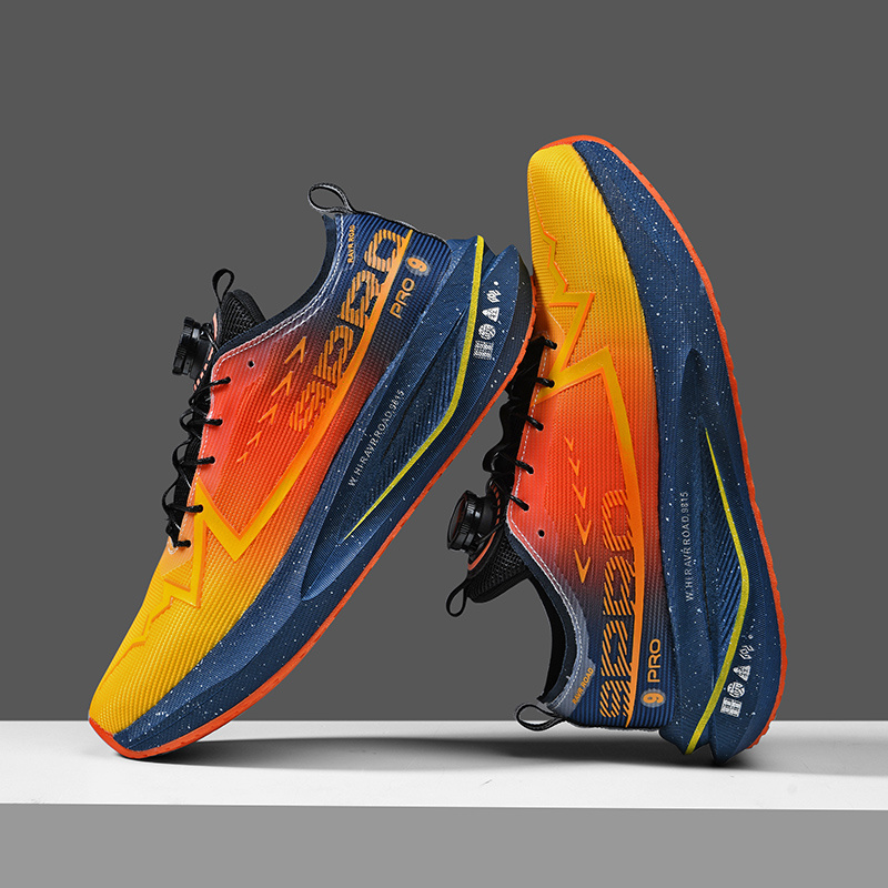 Lightweight And Breathable Unisex Outdoor Racing Shoes with a Non-Slip, Durable Sole, Designed for Running And High-Elastic Cushioning for Competitive Training
