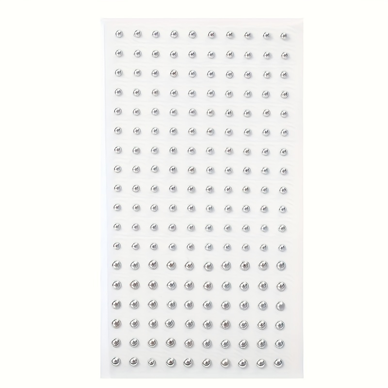 360pcs Self-adhesive Waterproof Reusable Lip Studs, Eyebrow And Nose Rings Body Navel Decorations, Round Shape