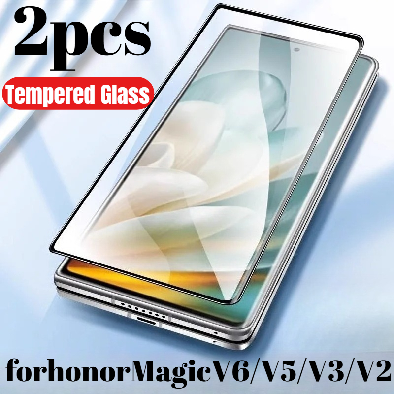 2-pack, Hd Tempered Glass Screen Protector, Hd Tempered Glass Material, Full Screen Protection Magic V6, Phone Screen Protector Magic
