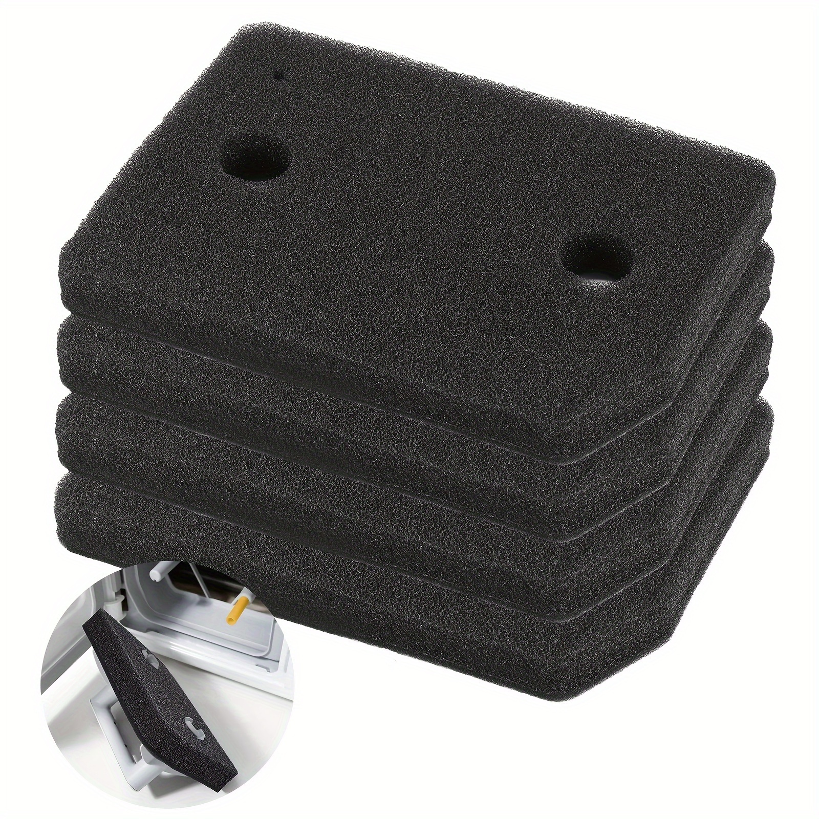 Image of Set Of 4 Mie-le T1 9164761 Dryer Filters, Including Sponge Filters For Fine And Coarse Applications, Suitable For Dryers, Measuring 207 X 157 X 30mm