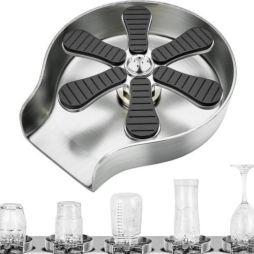 self cleaning cup washer for home bar sink stainless steel automatic dispensing tap for effortless cup cleaning
