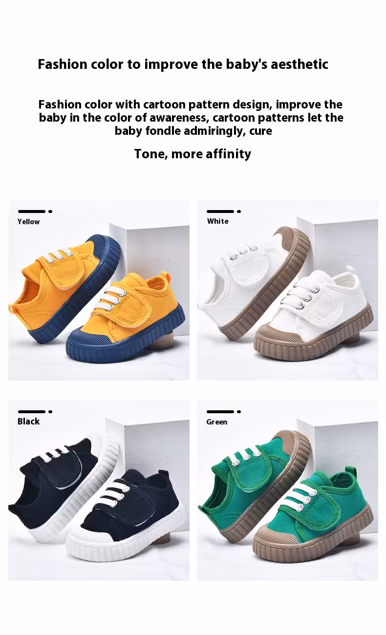 children canvas shoes toddler infant boy sneakers color casual shoes baby kids breathable soft leisure shoes Product details 2