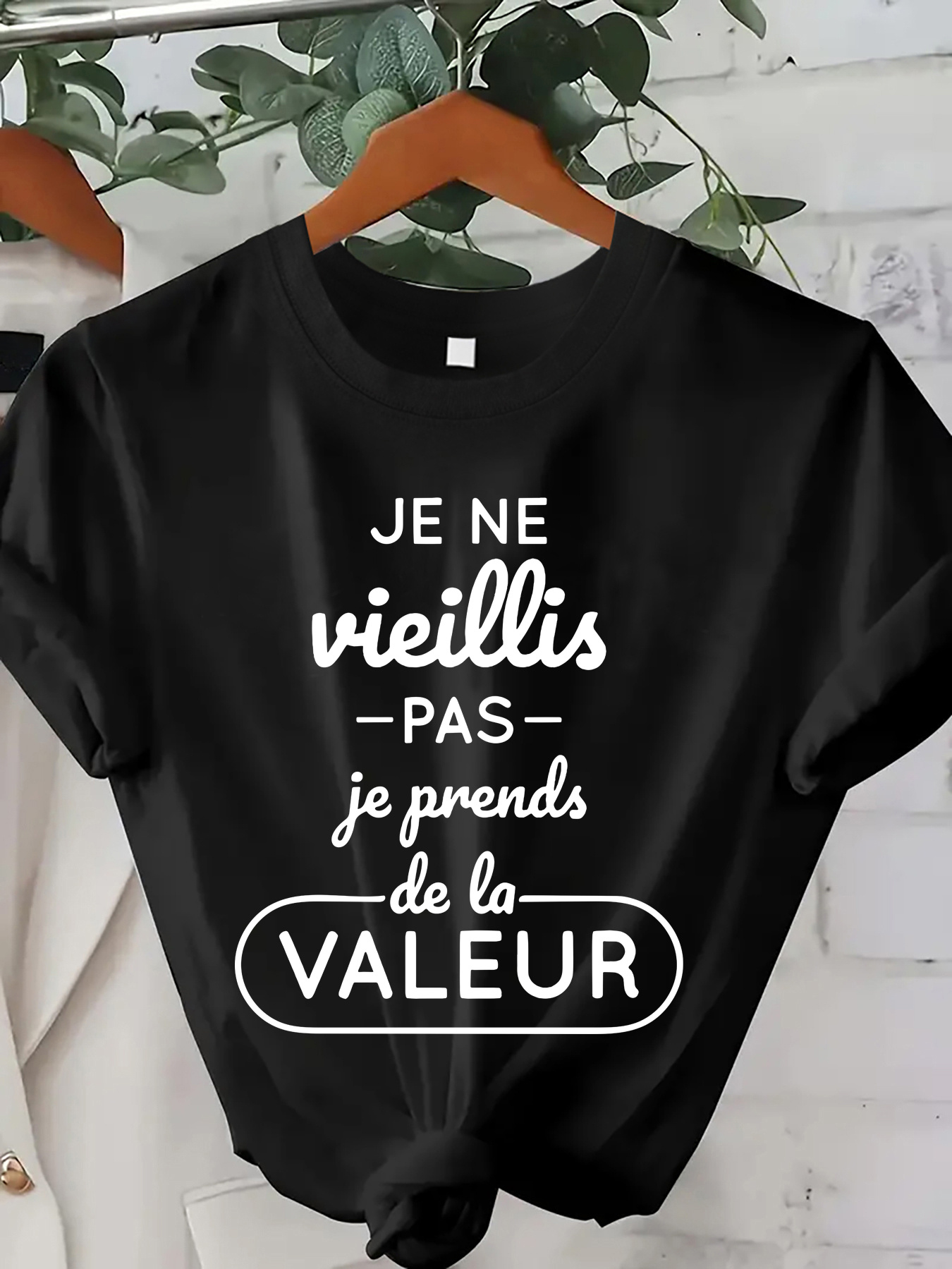 round neck t shirt women's clothing Temu