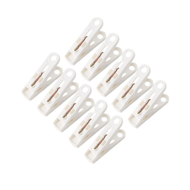 Image of Plastic Clothes Clips, Heavy Duty Laundry Clothespins, Windproof Pegs For Socks, Towels, Bed Sheets, Home Drying, Clothes Pins