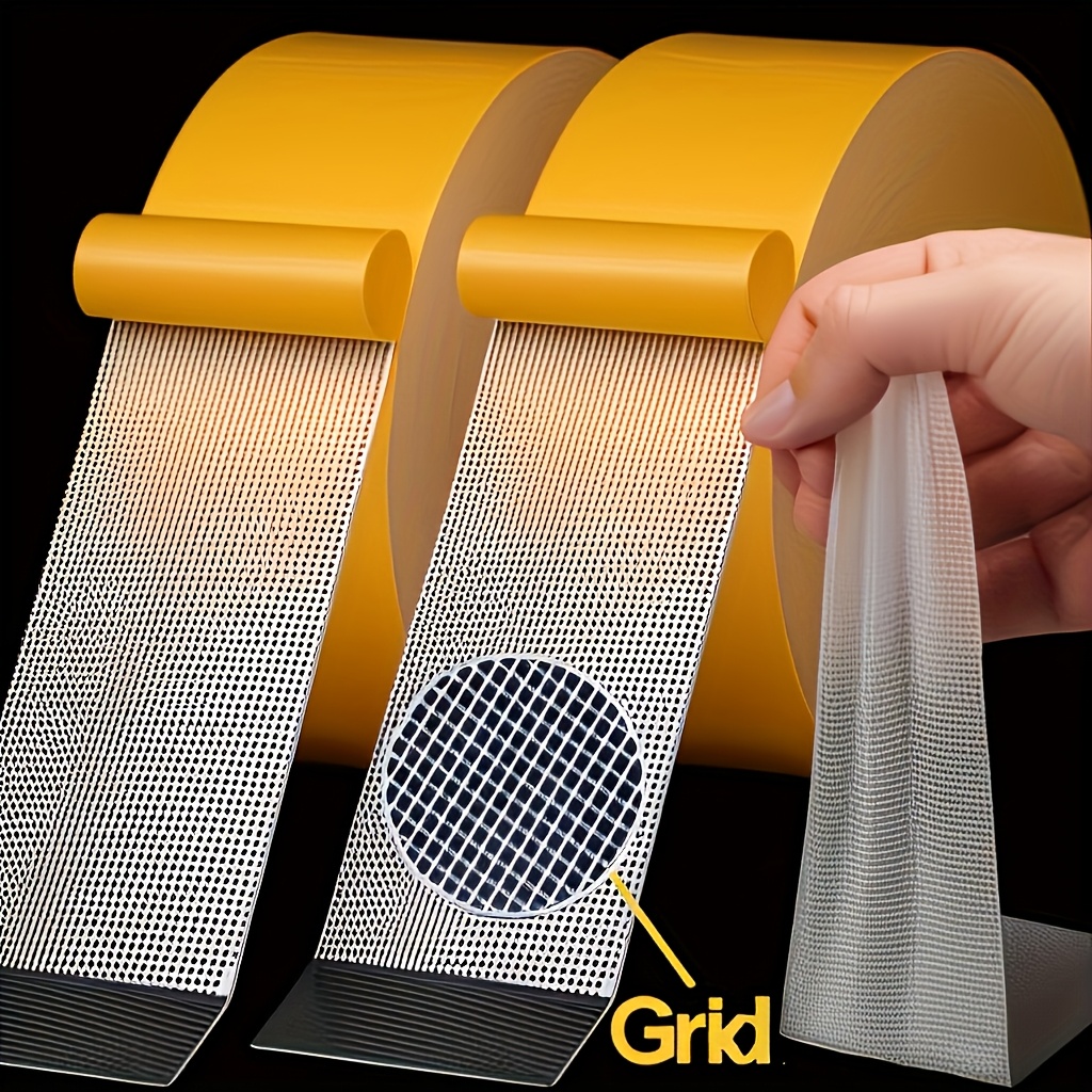     free 2 pack high strength double sided tape suitable for carpets floor mats wallpaper and balloons leaving no residue with synthetic rubber