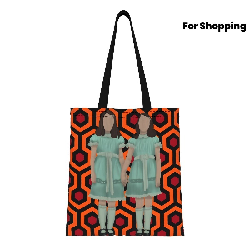 TEMU 1pc "" Tote Bag - Christmas And Halloween Themed Shopping Bag, Suitable For Shopping, Groceries, Travel, And Outdoor Activities - Thickened