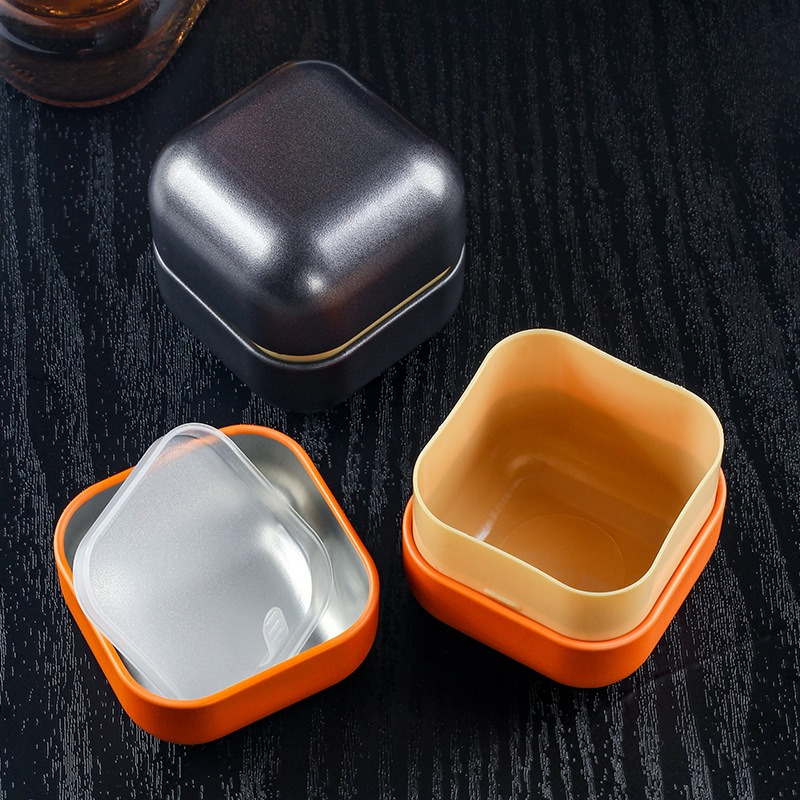 1pc portable metal cut tobacco storage boxes durable plastic