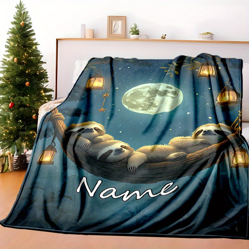 

Personalized Name Blanket - & , For Sofa, Bed, & , , Christmas Decor