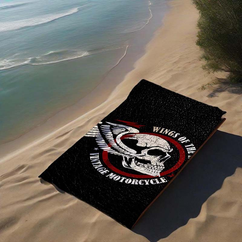 TEMU Design Theme Beach Towel, Microfiber Beach Towel, Sand Free Beach Towel, Quick Dry Beach Towel, Perfect Birthday Gift, Summer Party Theme Beach