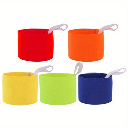 1 adjustable football captain armband solid color pattern armband football game training armband
