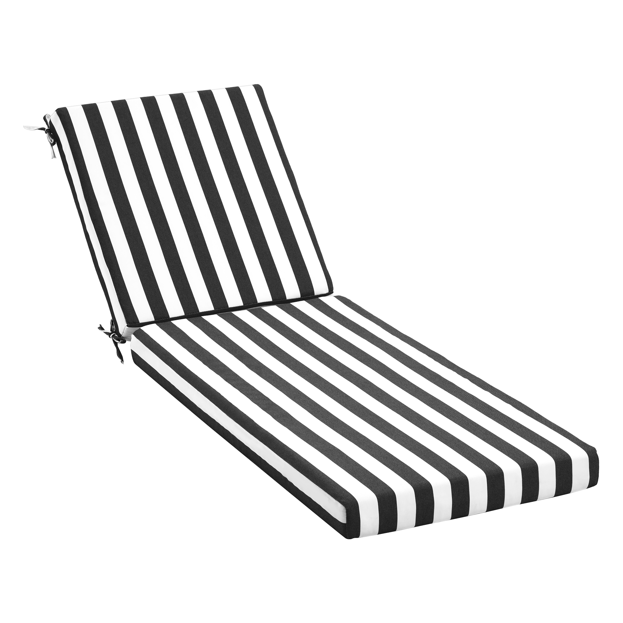 1pc 2pcs outdoor patio chair cushion with waterproof and removable cover striped lounge chair cushion with adjustable straps and hidden zipper for patio pool lawn garden