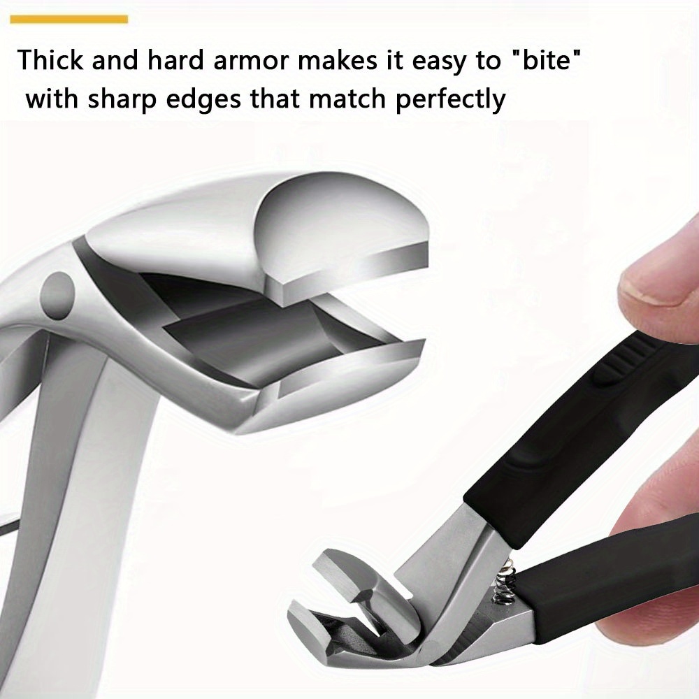 5pcs thick nail clipper set heavy duty podiatrist grade stainless steel blades with easy to grip handle suitable for and thick toes suitable for and thick toes details 2