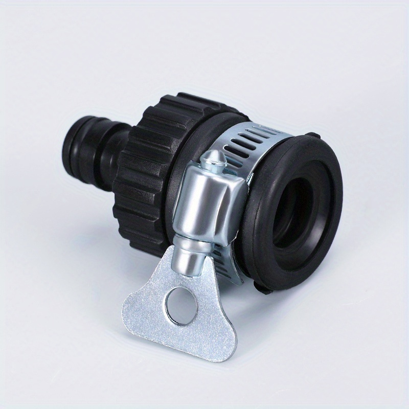 Image of 1pc Universal Plastic Hose Connector, Faucet External Plastic Connector, Gun Pipe Quick Connector, With, Suitable For Garden Hoses, High-pressure Car Wash Guns