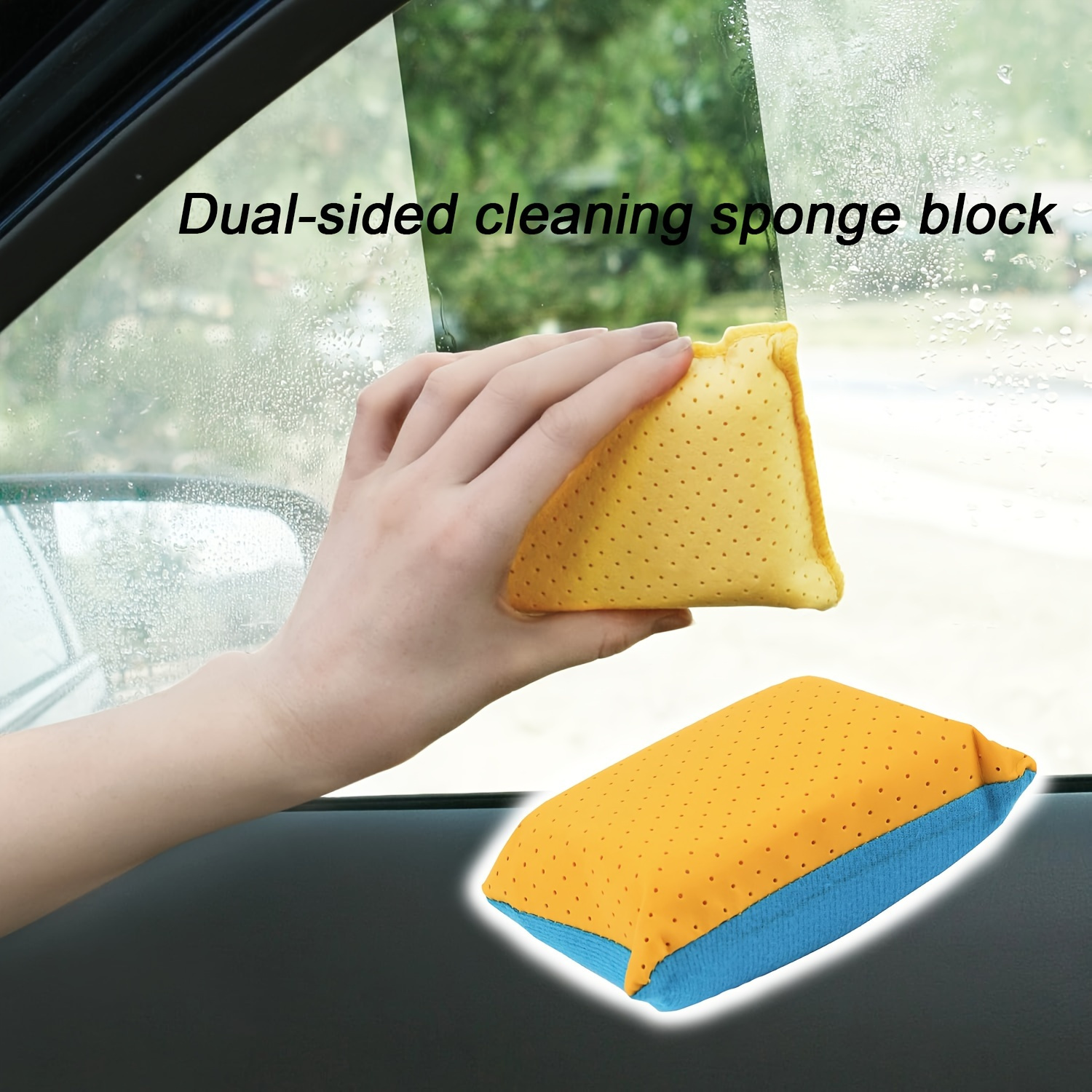 

- & Car Sponge - For Windshields & Rearview Mirrors, Fog Removal Tool,