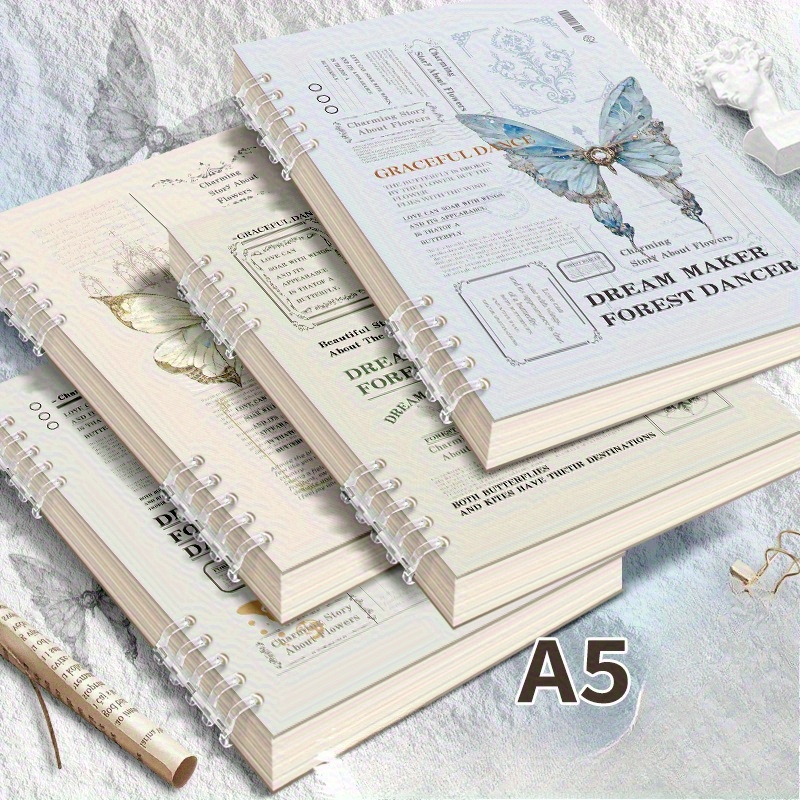 Cuadernos premium con cubierta de mariposa - Acabado Premium Garantizado