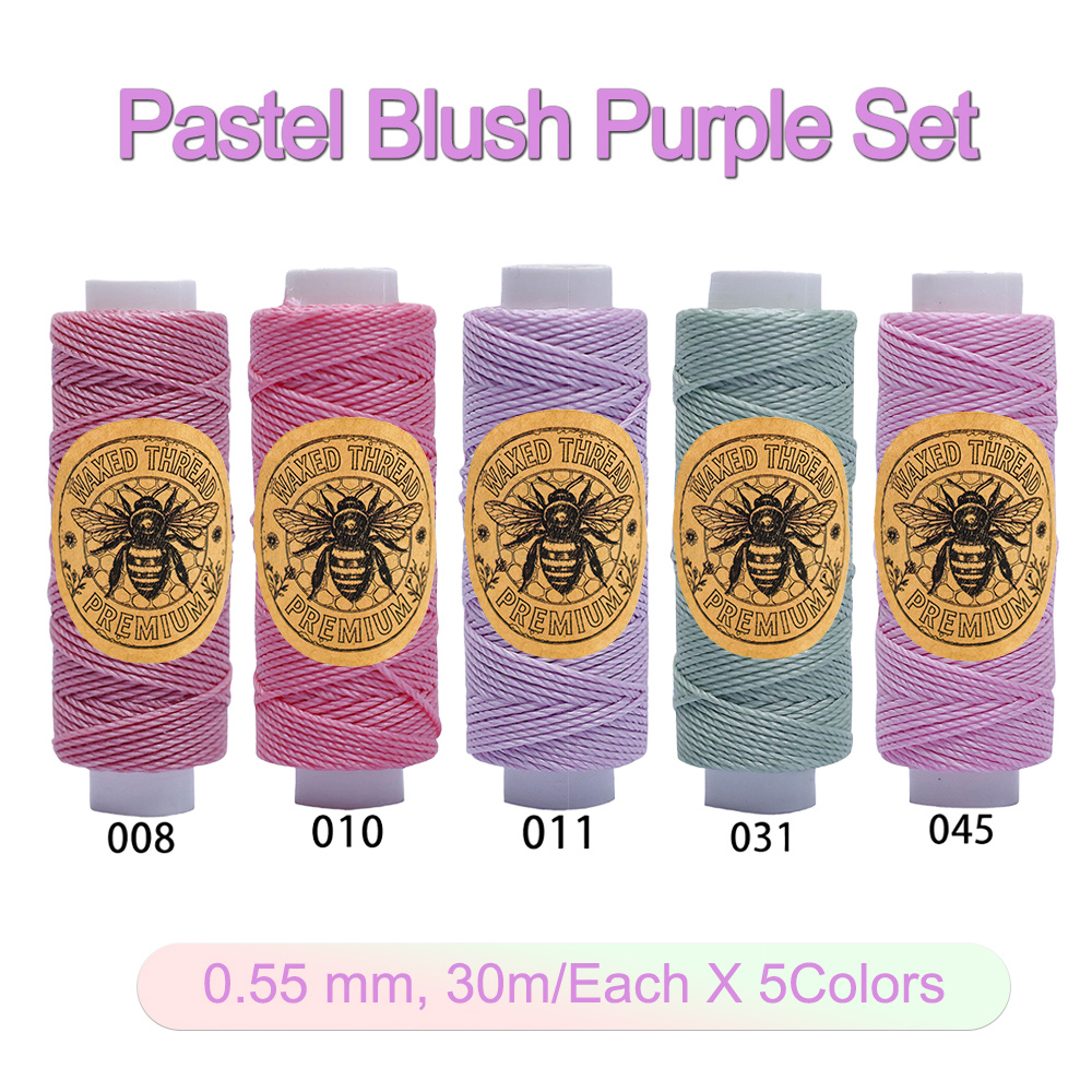 TEMU Set di rotondi multiuso a , diametro filo 0,55 mm, 32 iarde per rotolo, cordino per intrecciare e cucire braccialetti di perline fai da te,