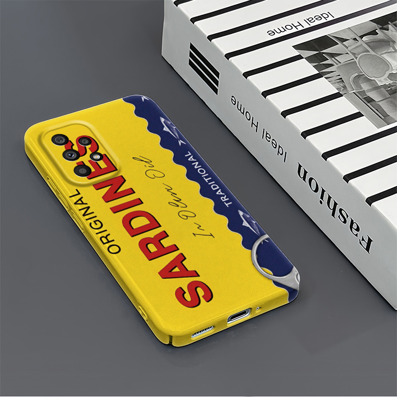 TEMU Phone Case: Vintage Sardine Labelã» Style Phone Case Suitable For Galaxy