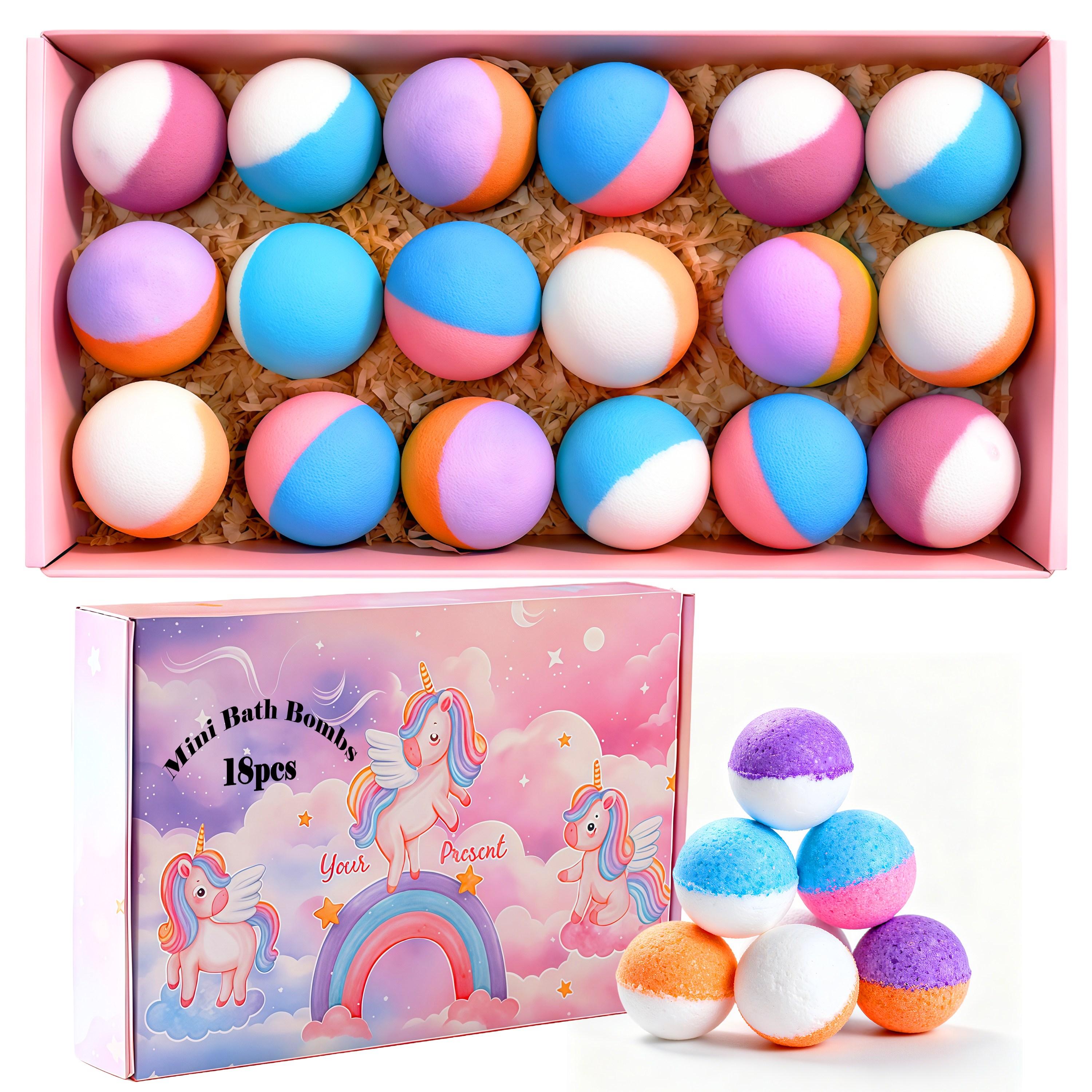 Image of 18pcs Colorful Mini Gift Set- Each Weighing(0.53 Oz), Suitable For Women And Men, Perfect For Christmas, Valentine's Day, Birthday Parties, And Holiday Gifts