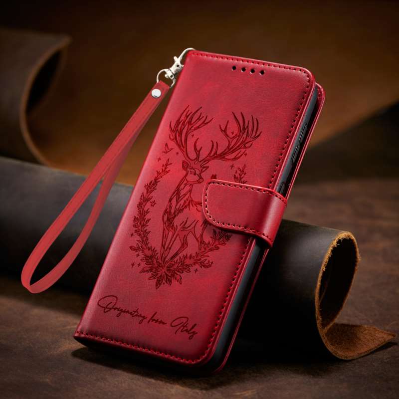 TEMU Étui de téléphone : Style professionnel vintage européen et américain avec motif en de et lanière, compatible avec Honor X5C Plus, étui à avec