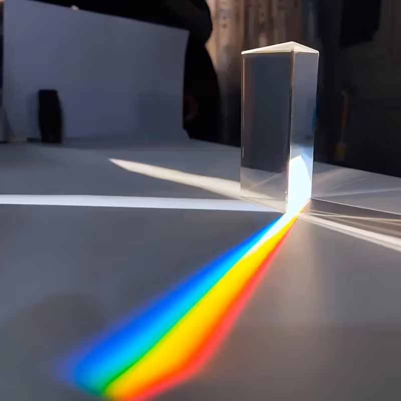 оптическая треугольная , обучающая стеклянная - подходит для спектрального отражения, обучения и фотографических инструментов, что делает её отличным подарком для любителей науки Детали 1