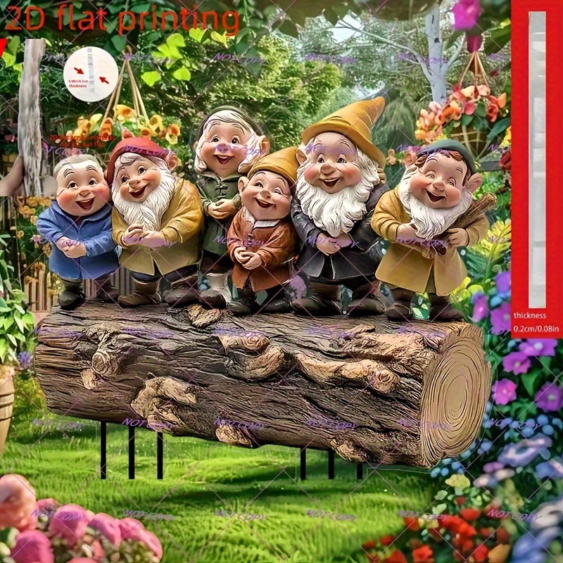 E-shop 2D-flach, 2D-Acryl niedliche -Gartenstecker, geeignet für Hof, Rasen, Außendekoration für , Zubehör für Zuhause Bonsai, Halloween-Außendekor mit