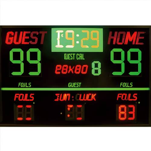 2d flat 2d plane 1pc retro basketball scoreboard with score display and retro sports clock wall mounted metal plate for game room gym arcade iron retro scoreboard for decoration