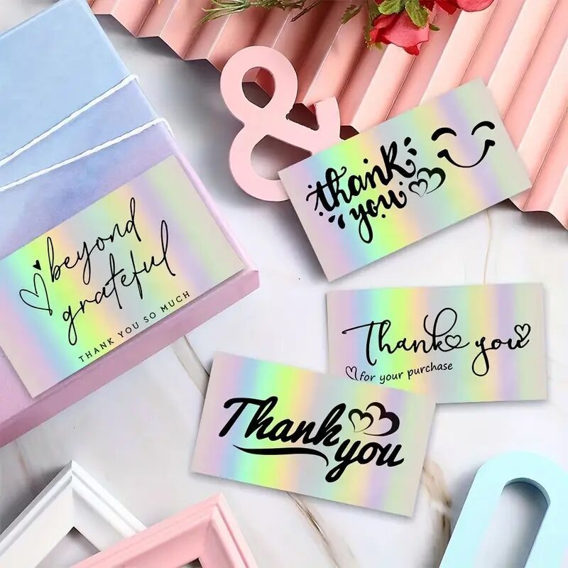 

Thank You Cards For All , 3.5 X 2.1 Inches, Set Of 60pcs