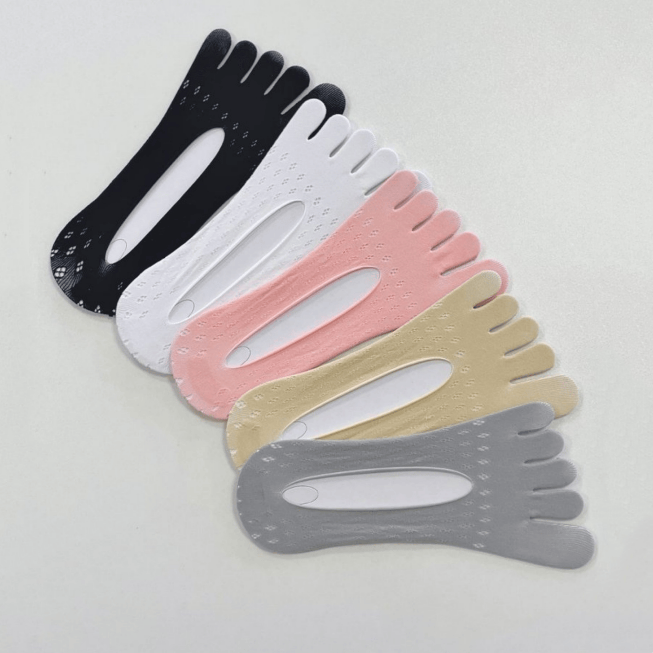 TEMU Lot de 5 paires de chaussettes d'été fines, décontractées, confortables, respirantes, invisibles, à orteils, invisibles, avec motif étoilé