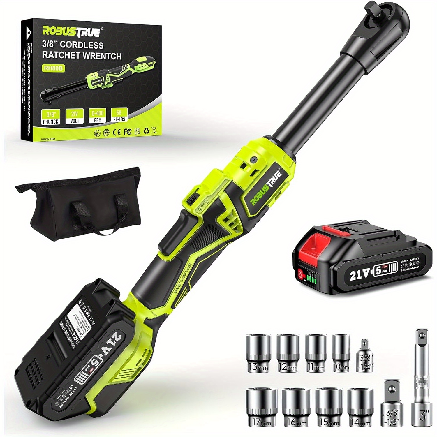 てむ cordless ratchet wrench 58ft lbs 400rpm lightweight electric
