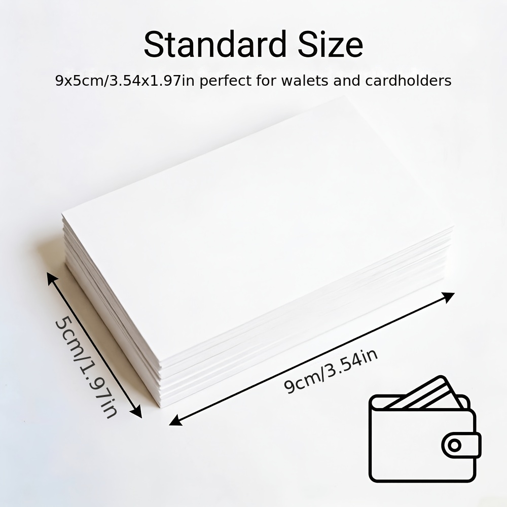 TEMU Personalized Photo Custom Single-sided Card, White With Printed, Business Gift Promotion