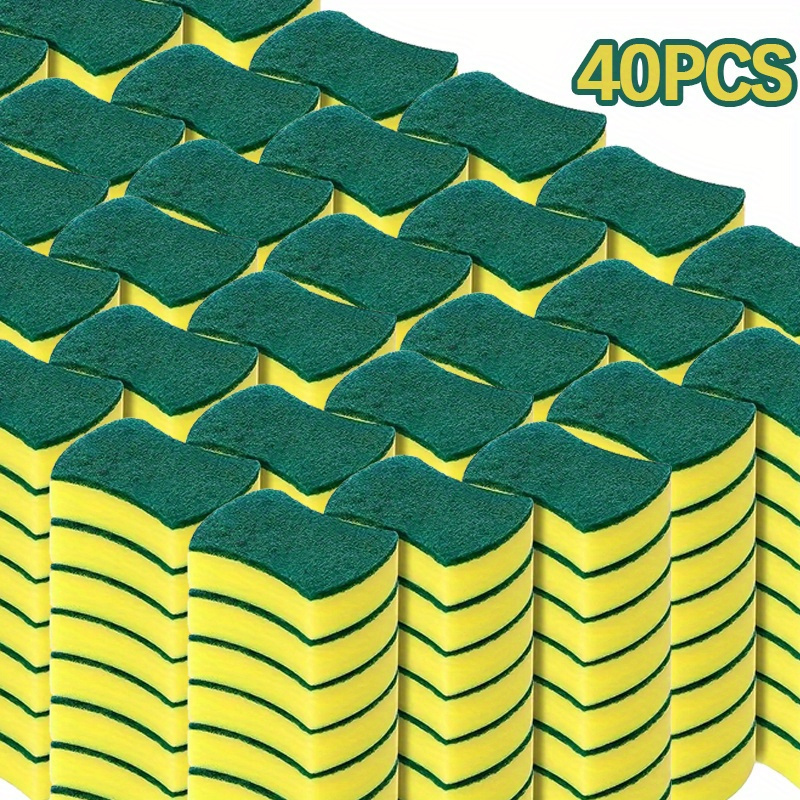 

40pcs Cleaning Sponges - Double-sided, -free & For Kitchen, Floors & Furniture