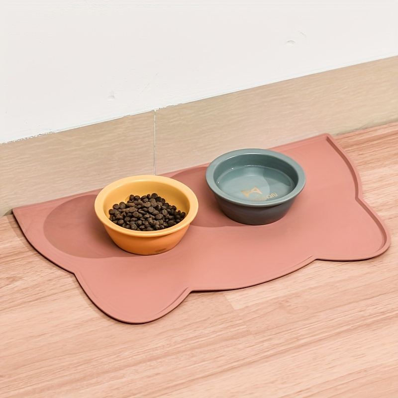 TEMU Pet Placemats, Anti-spill Feeding Mats For Cats, Scratch-resistant And Easy To Clean, Prevents Cat Food Spillage, Universal Feeding Mat For Cats