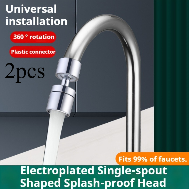 TEMU Set aeratori per rubinetto a rotazione a modalit�, antispruzzo per cucina e bagno, accessori antispruzzo per lavabo, modalit� di flusso ,
