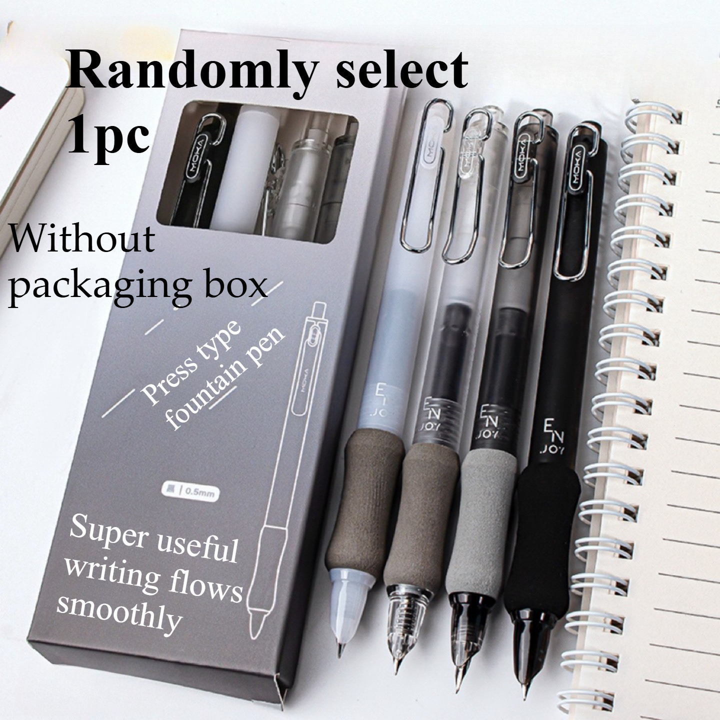 TEMU 1pc Random Clip Press Fountain Pen, Teacher Signature Pen, Personalized Signature Pen, Perfect Gift For In The Back-to-, ' Writing Fountain Pen,
