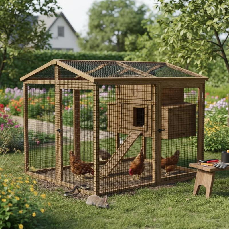 Image of Aviary Wire 122 X 1524cm, Garden Fence, 1.06mm Wire Mesh Fence Roll, Vinyl-coated Wire Fence For Chicken Coop Barriers, Rabbit And Fences, Poultry Enclosures