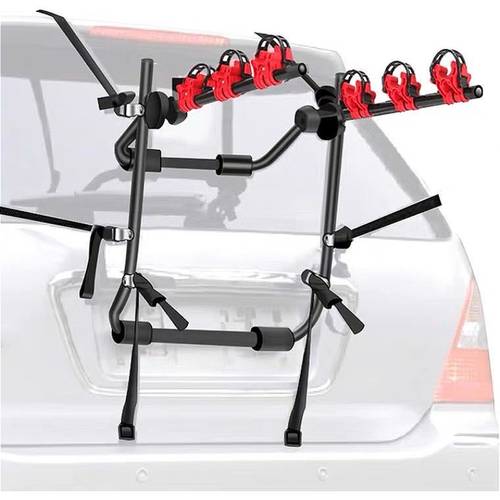 trunk mount rack car mounted durable anti straps trunk rack bicycle carrier