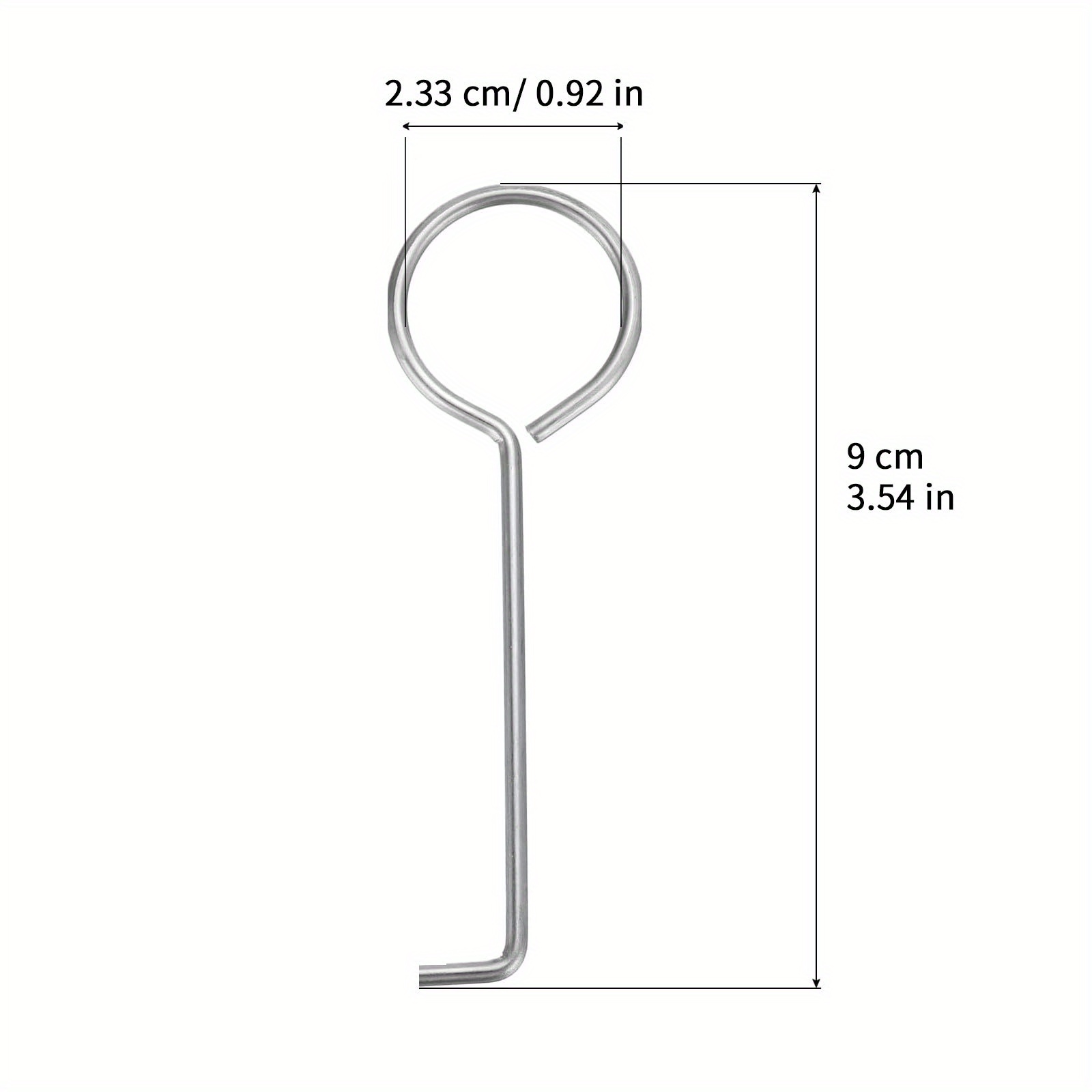 TEMU [ Drainage Hook] Hook, Used To Lift The Drainage Key, Designed Specifically For Floor Drains, Detachable, Made Of Stainless Steel, Used To Pull